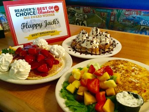 Collection of breakfast dishes at Flappy Jack's