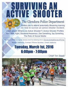 Glendora Active Shooter Seminar