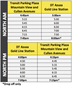 Gold Line Shuttle North