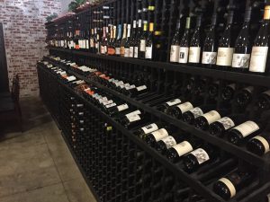Some of the many wine selections available at LucaBella