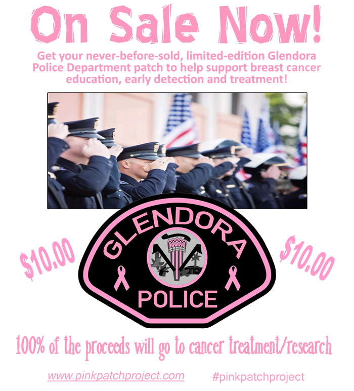 Glendora PD Info on their Pink Patches